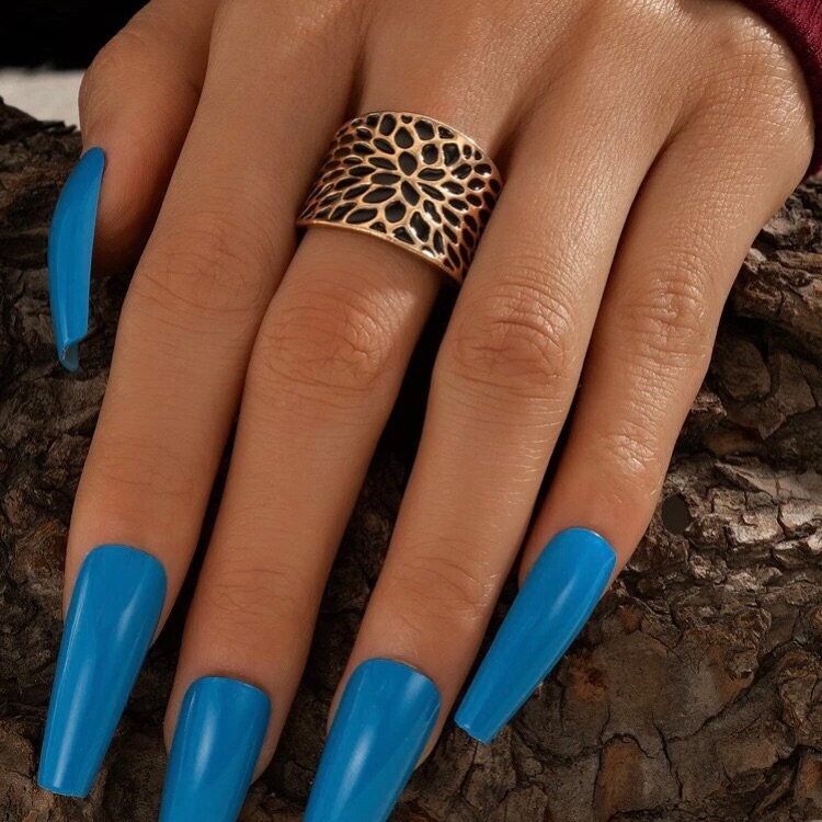 Gold Two Tone Statement Ring